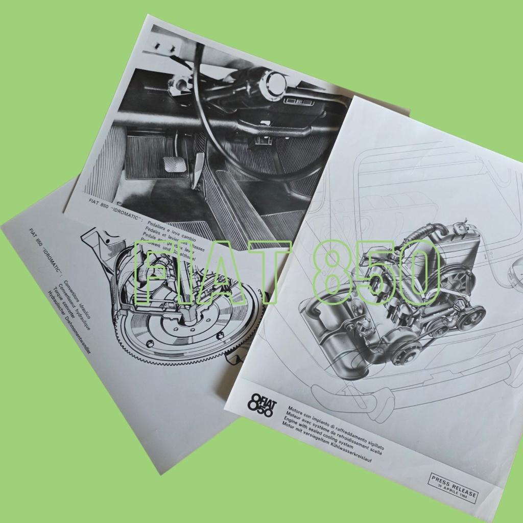 Fiat 850 - Technische documentatie, Ophalen of Verzenden