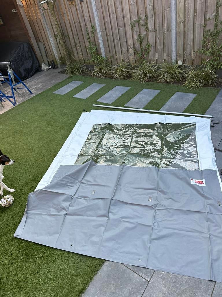Fiamma Zijwand met Rafter Stang - Italiaans Design, Ophalen, Zo goed als nieuw