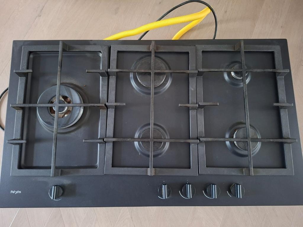 Pelgrim kookplaat gas 90 cm, Ophalen, Gebruikt, Inbouw, Gas
