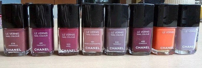 Partij Chanel Le Vernis - diverse kleuren, Overige kleuren, Verzenden, Zo goed als nieuw, Handen en Nagels
