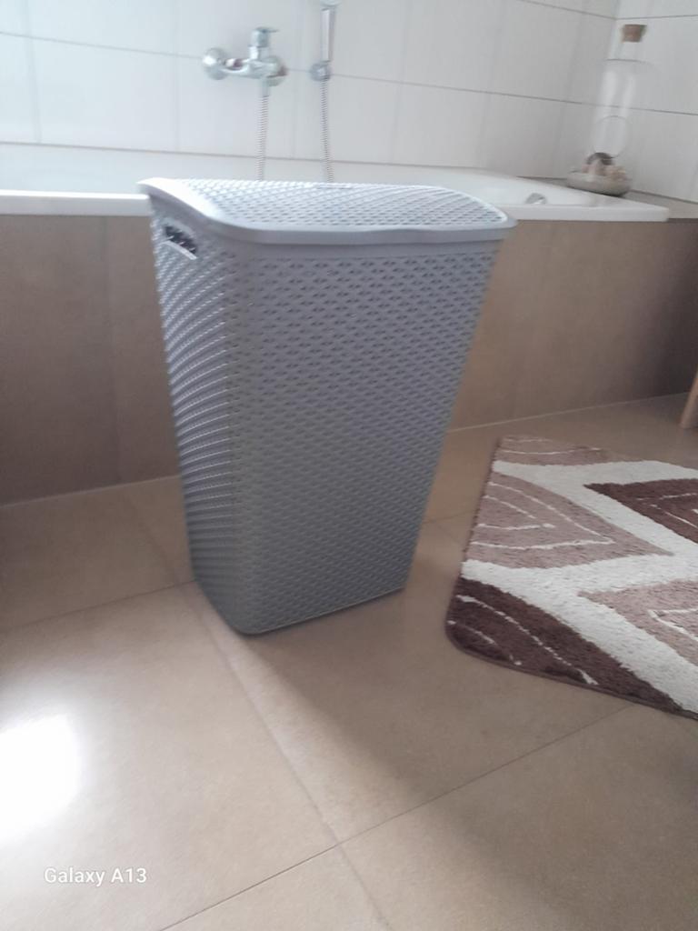 Zgan Curver grijze wasmand, Ophalen, Grijs