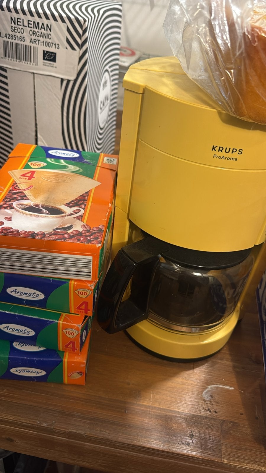 Krups ProAroma filter koffiezetapparaat met 4 pakken filters, Ophalen, Gebruikt, 10 kopjes of meer, Koffiemachine