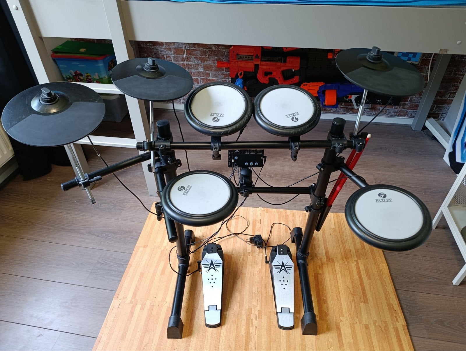 Fazley DDK-020 Elektronisch Drumstel - Goed Gebruikt, Muziek en Instrumenten, Drumstellen en Slagwerk, Ophalen, Gebruikt, Overige merken