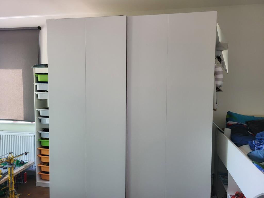 Ikea pax kast, wit, 2m breed, 2.36m hoog, Ophalen, Gebruikt, 200 cm of meer, 200 cm of meer