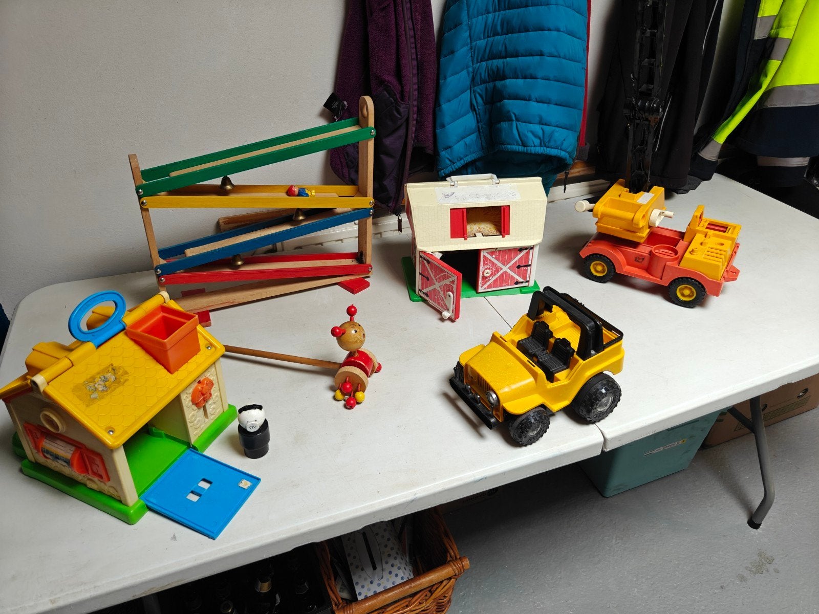 Vintage speelgoed set: Fisher-Price, houten en meer, Ophalen