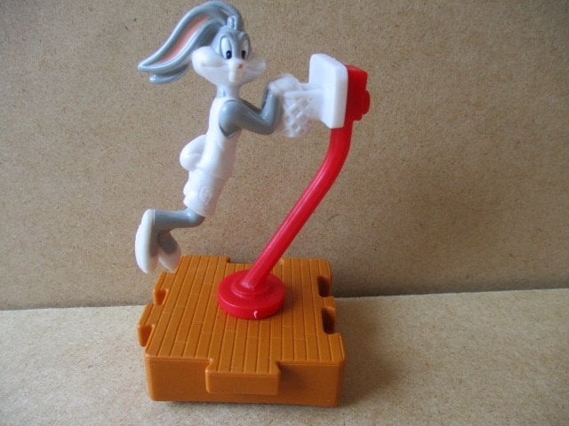 adv10638 looney tunes op voetstuk 3, Ophalen, Looney Tunes, Zo goed als nieuw, Beeldje of Figuurtje