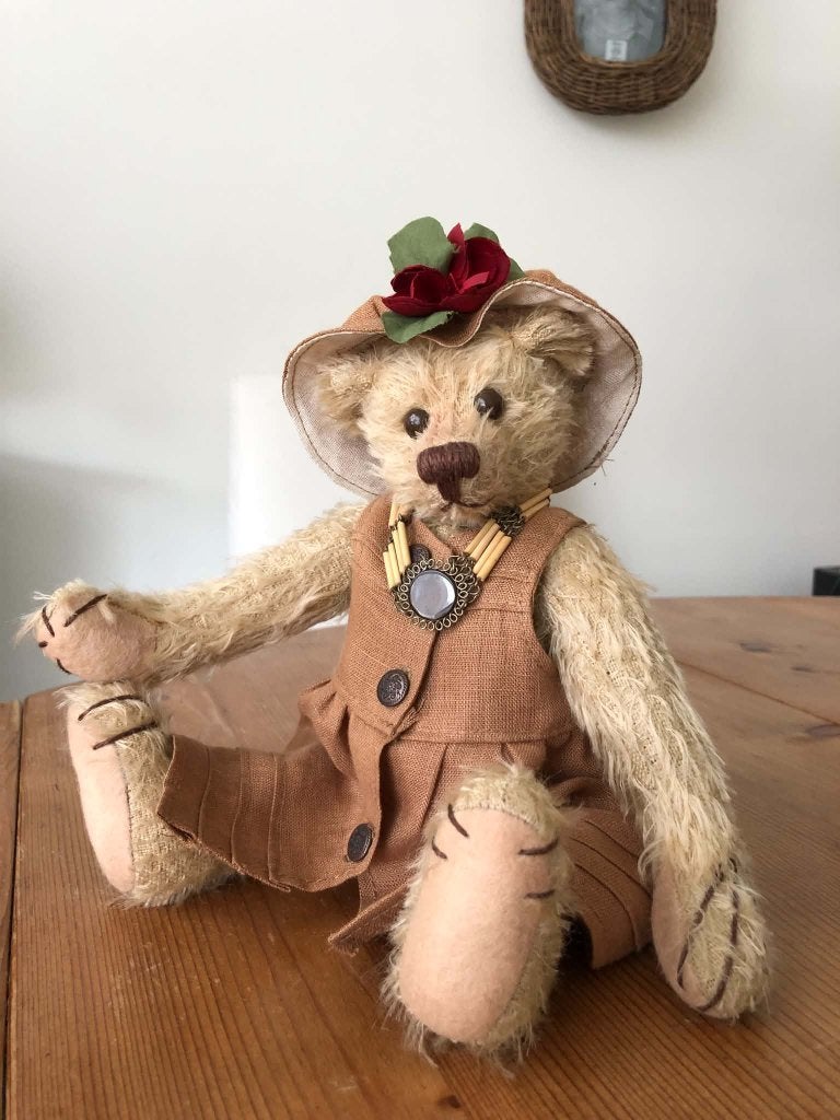 Doebie Bears artist beer Mirjam Visser mohair, Ophalen, Zo goed als nieuw, Stoffen beer, Overige merken