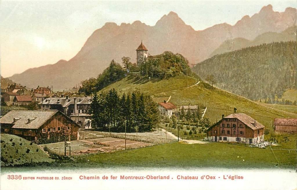 381-196-019 Chateau d'Oex Montreux-Oberland, Verzenden, Voor 1920, Overig Europa