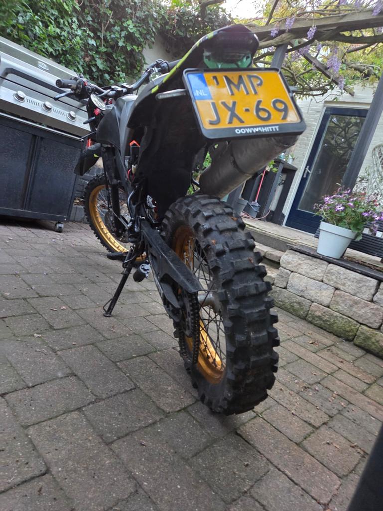 Yamaha XT125R rollend frame met kenteken (geen blok), Ophalen