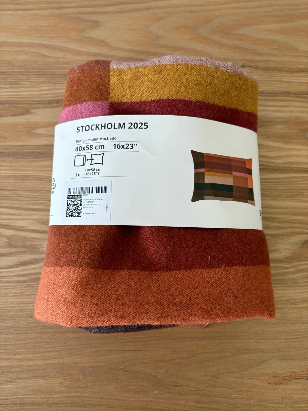 Nieuw IKEA Fjädrar kussen met Stockholm kussensloop, Meerkleurig, Inclusief binnenkussen, IKEA, Nieuw