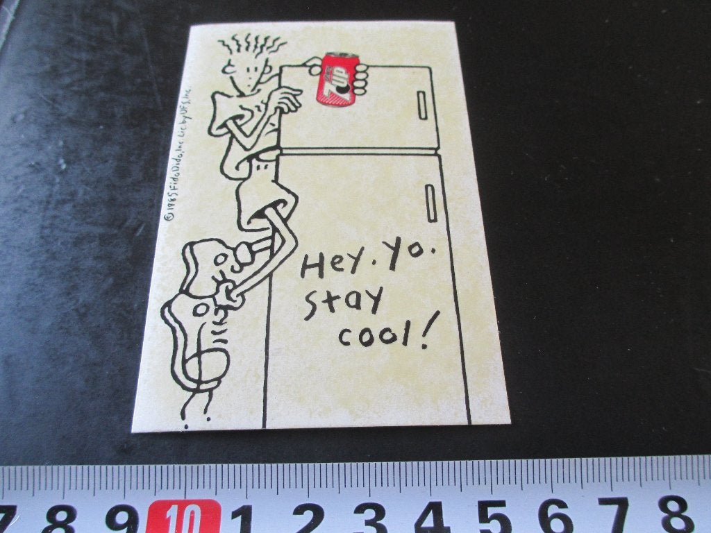 sticker 7-up frisdrank cherry strip FIDO DIDO stay cool! *, Ophalen, Zo goed als nieuw