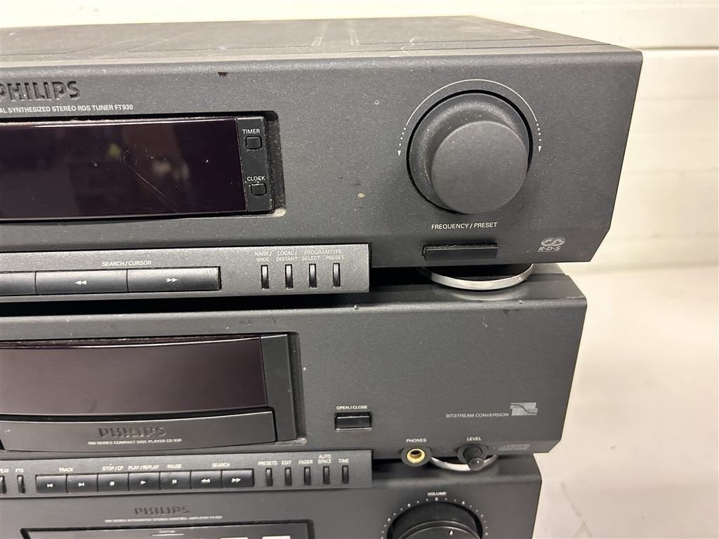 A7388. Philips 900-series stereoset, versterker, cd-speler e, Ophalen of Verzenden, Gebruikt, Cd-speler, Overige merken