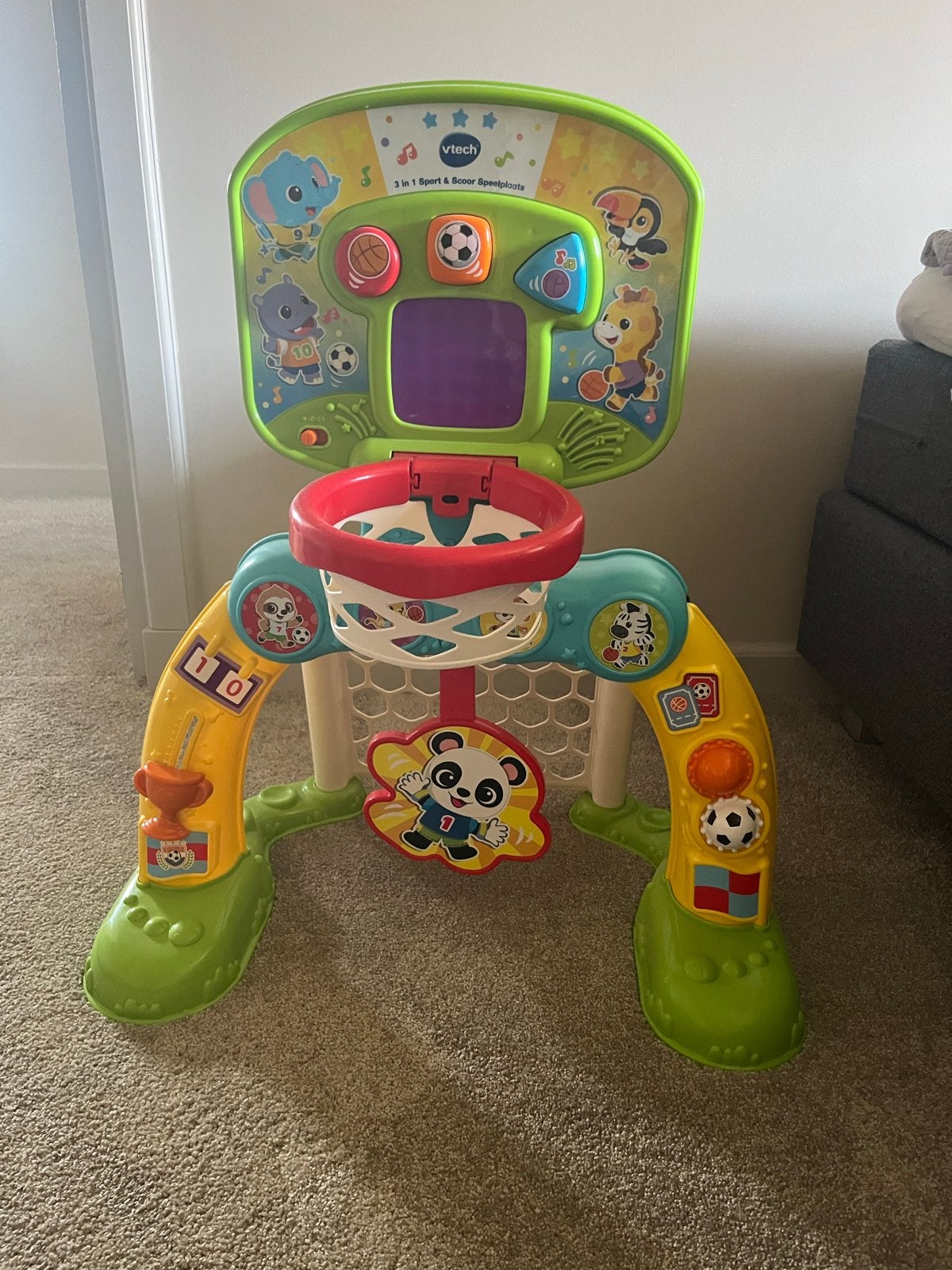 VTech 3-in-1 Sport & Score Speelplaats, Kinderen en Baby's, Speelgoed | Vtech, Ophalen, Zo goed als nieuw, 6 maanden tot 2 jaar