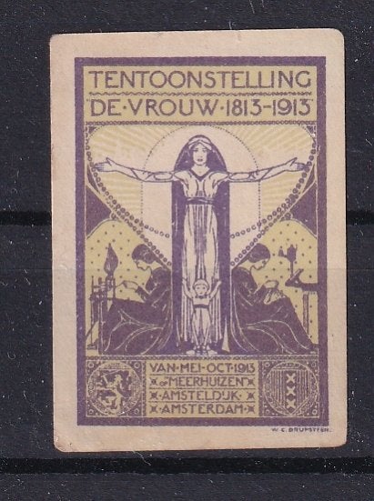 B41A) 1913 NL vignet Tentoonstelling de vrouw 1813-1913, Verzenden, T/m 1940, Postfris