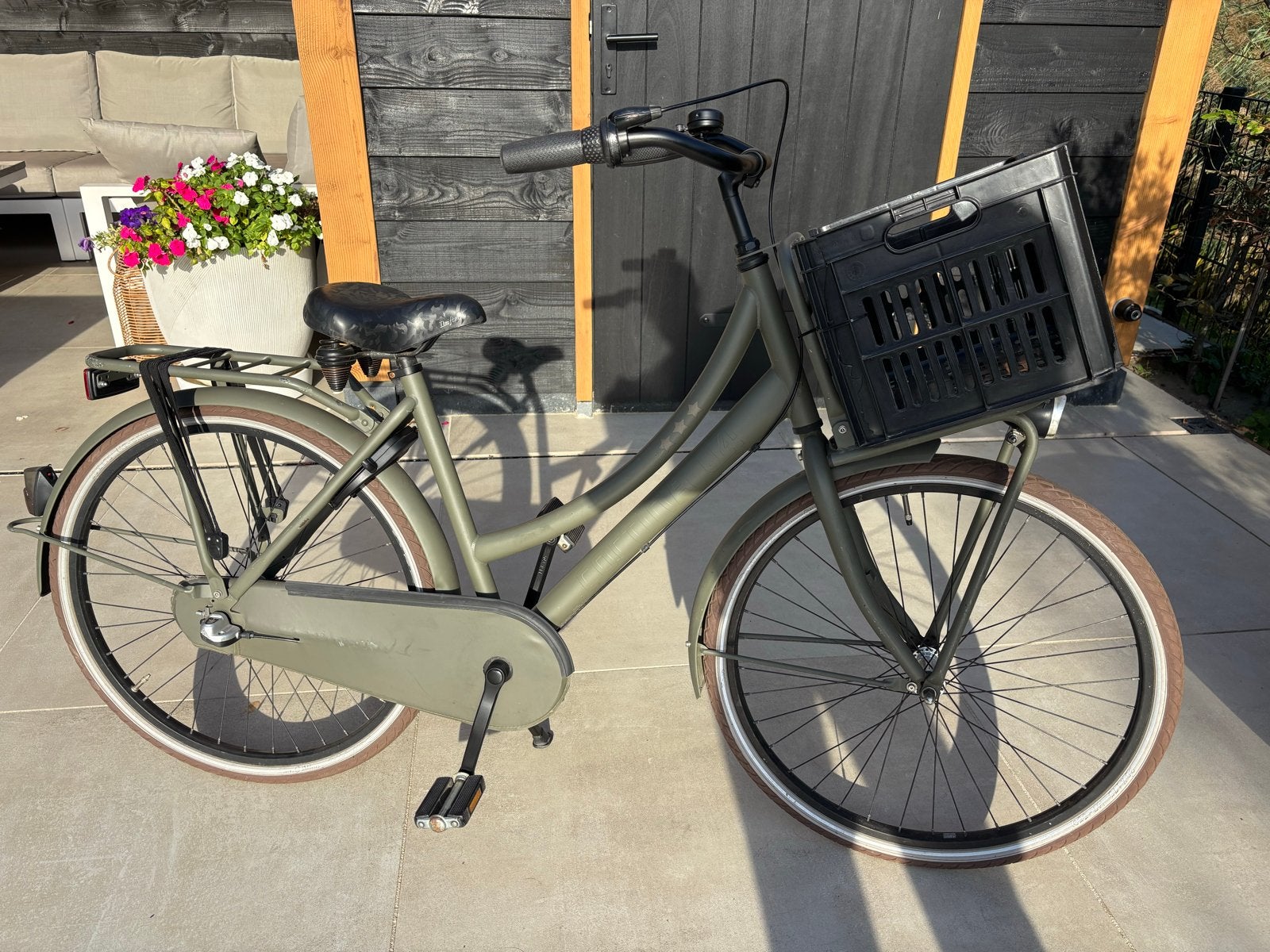 Cortina U4 transportfiets 24 inch, Fietsen en Brommers, Gebruikt, Velgrem, Versnellingen, 50 tot 53 cm