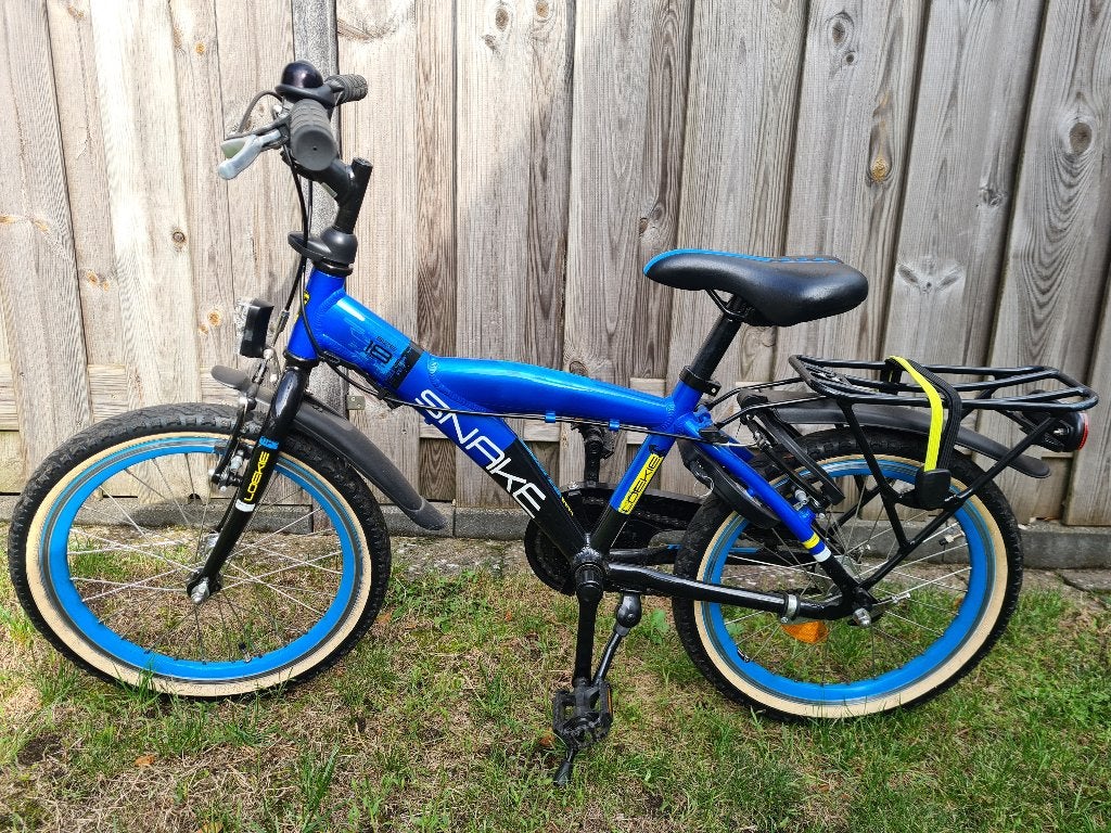 Loekie Snake kinderfiets 18 inch, Ophalen, Zo goed als nieuw, 16 tot 20 inch, Loekie