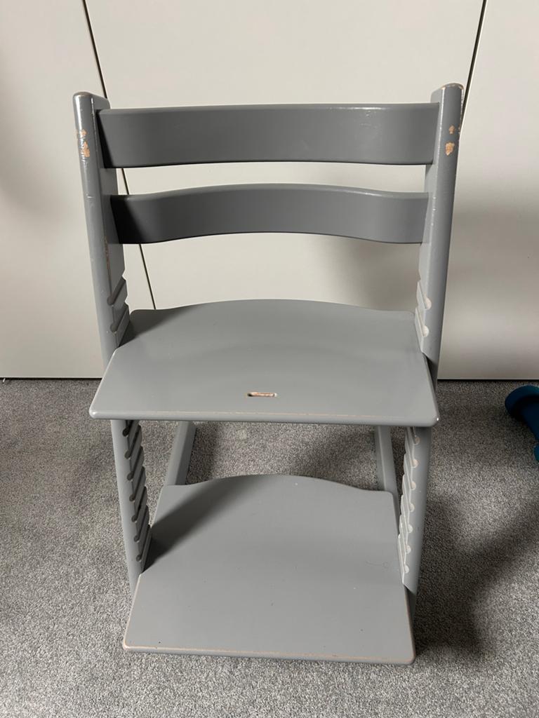 Stokke Tripp Trapp meegroeistoel grijs - Gebruikt, Ophalen, Gebruikt, Meegroeistoel, Aanschuifbaar
