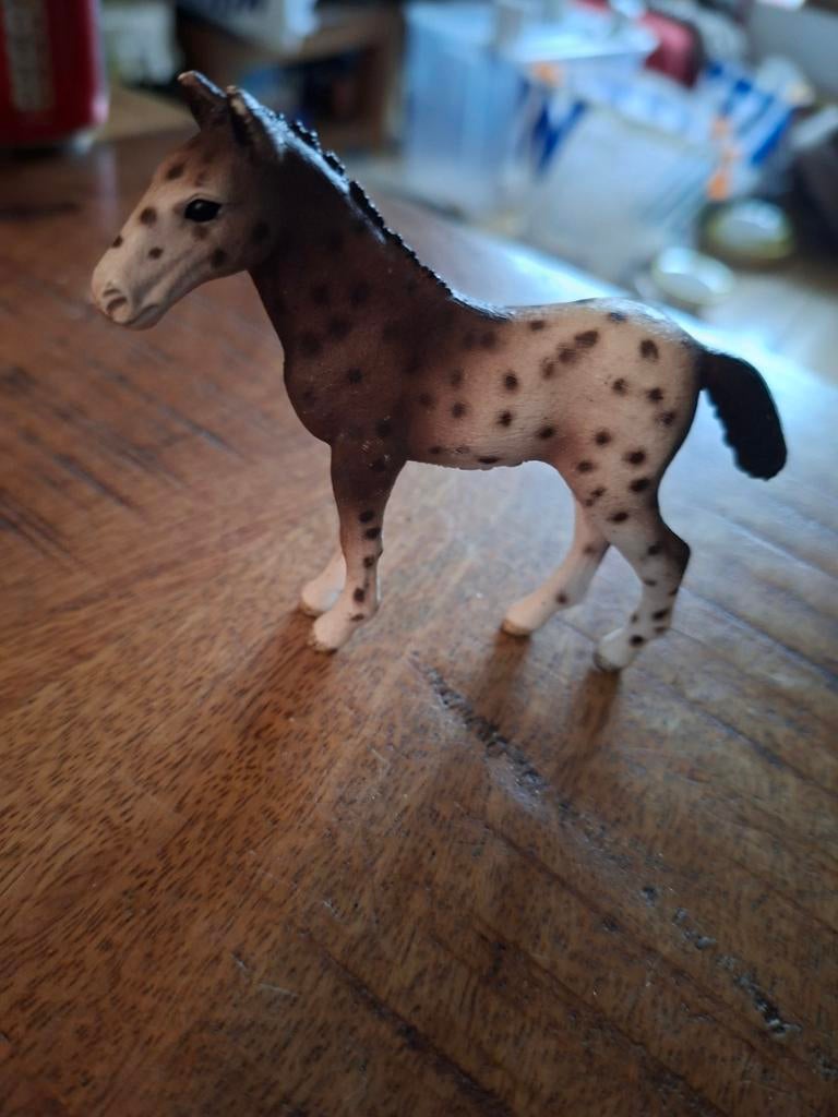 Schleich knabstrupper veulen, Ophalen of Verzenden, Zo goed als nieuw, Paard, Beeldje of Figuurtje