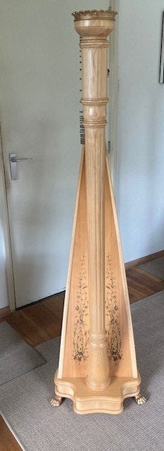 Harp Lyon&Healy Prelude 40 snaren blank en harpkar, Ophalen, Zo goed als nieuw