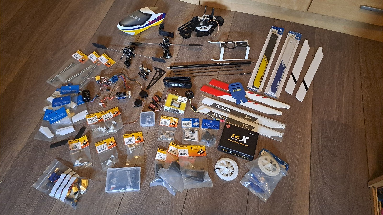 Partij spareparts Align Trex 450 pro, Ophalen of Verzenden, Nieuw