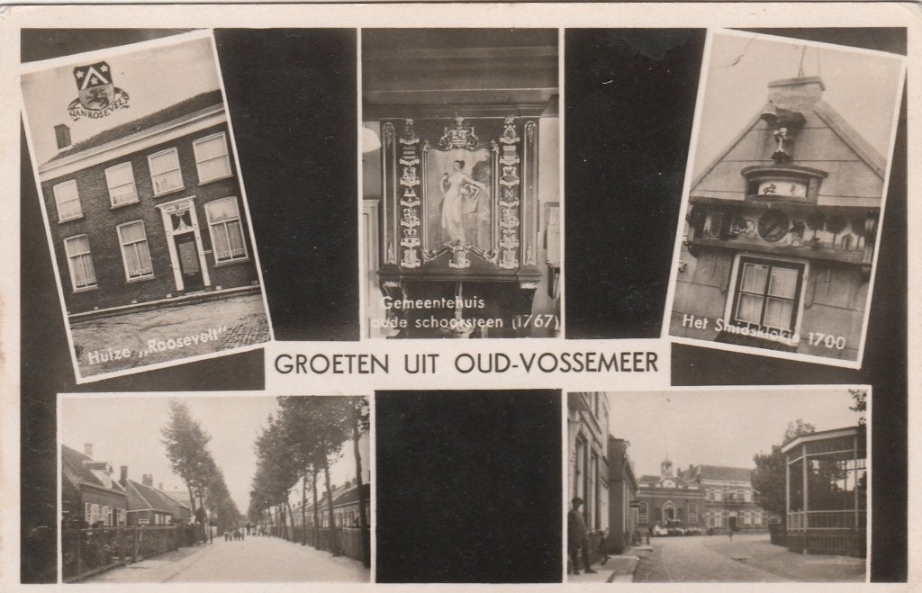 Ansichtkaart, Oud Vossemeer,  groeten uit   (291), Verzenden, 1940 tot 1960, Gelopen, Zeeland