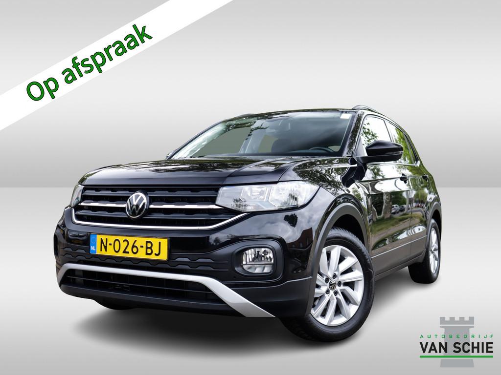 Volkswagen T-Cross 1.0 TSI Life 1e-Eig. & Keurig-Onderh BOVA, Auto's, 12 maanden, Gebruikt, Zwart, Origineel Nederlands