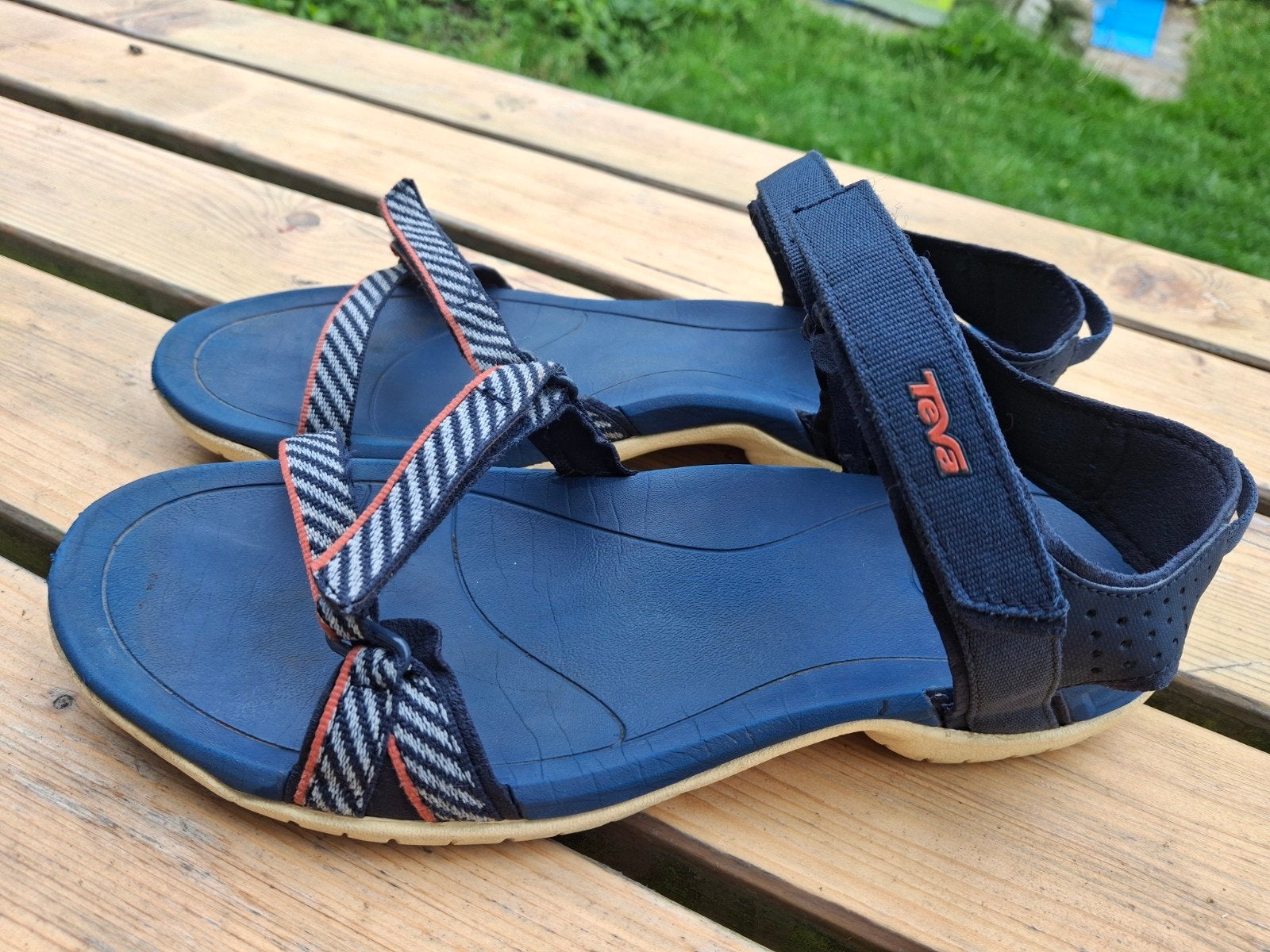 Teva sandalen maat 40 - Blauw mt UK 7, Kleding | Dames, Schoenen, Blauw, Teva, Gedragen, Sandalen of Muiltjes