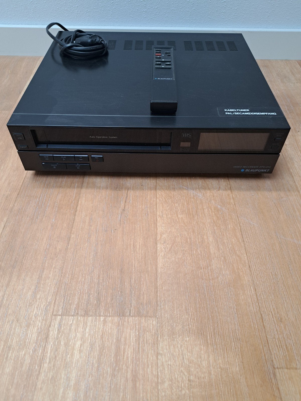 Blauwpunkt VHS Videorecorder, incl. afstandbediening RTV 315, Ophalen of Verzenden, Gebruikt, VHS-speler of -recorder