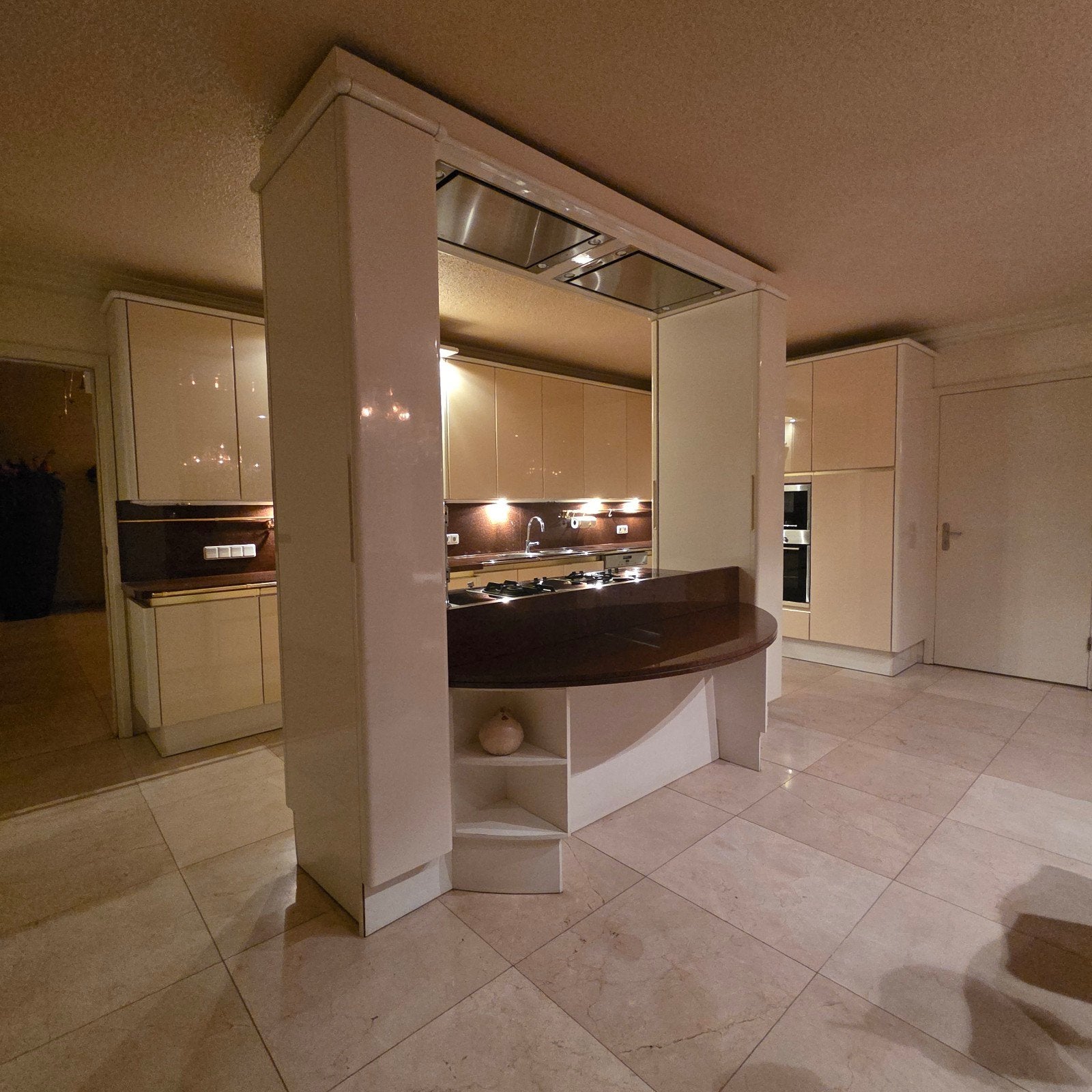 Siematic keuken met gaggenau vol opties exclusief, Ophalen of Verzenden, Wit, Graniet of Steen, Greeploos