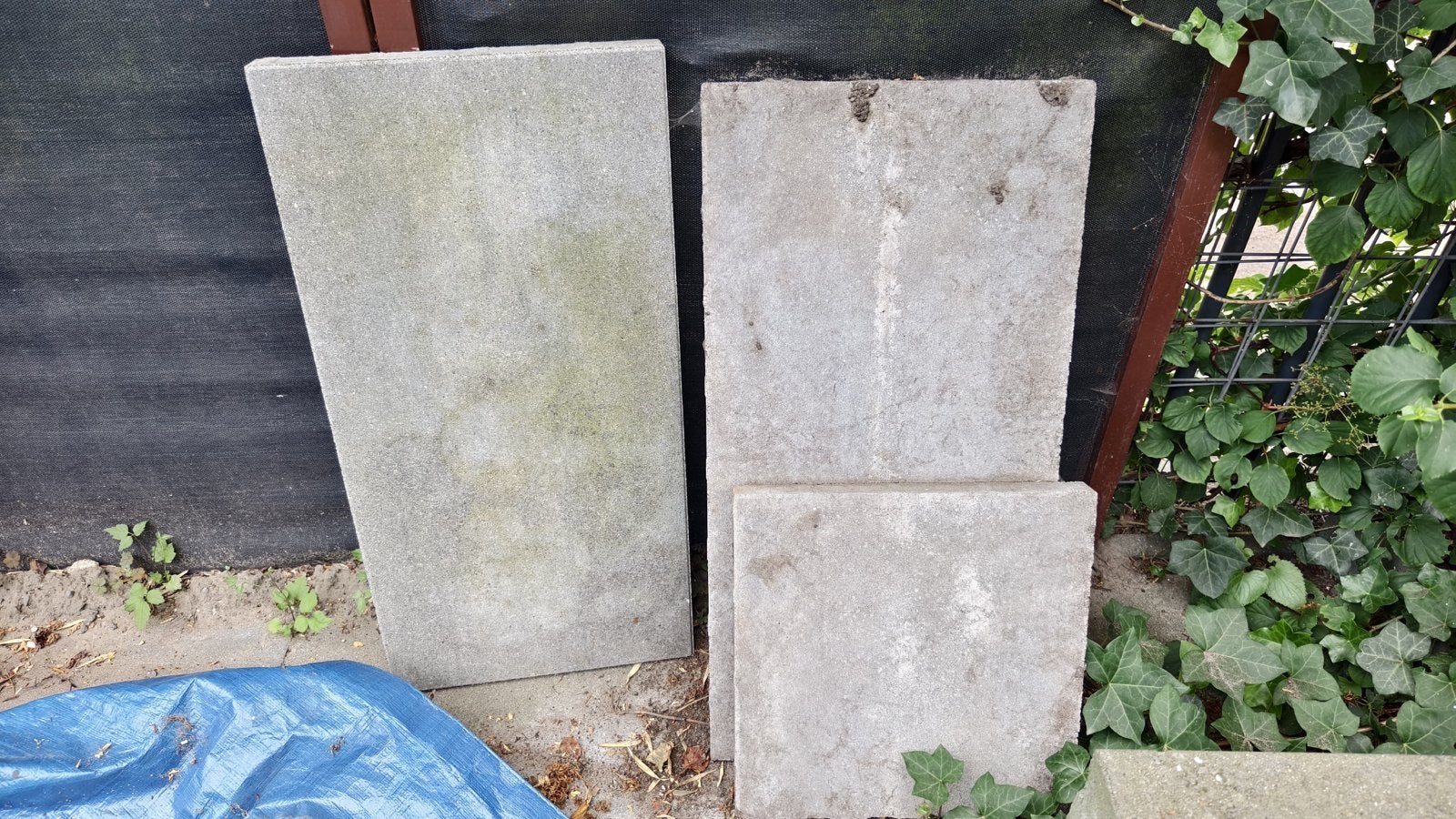 Gebruikte betonnen terrastegels, Tuin en Terras, Tegels en Klinkers, Ophalen, Gebruikt, Minder dan 5 m², Beton