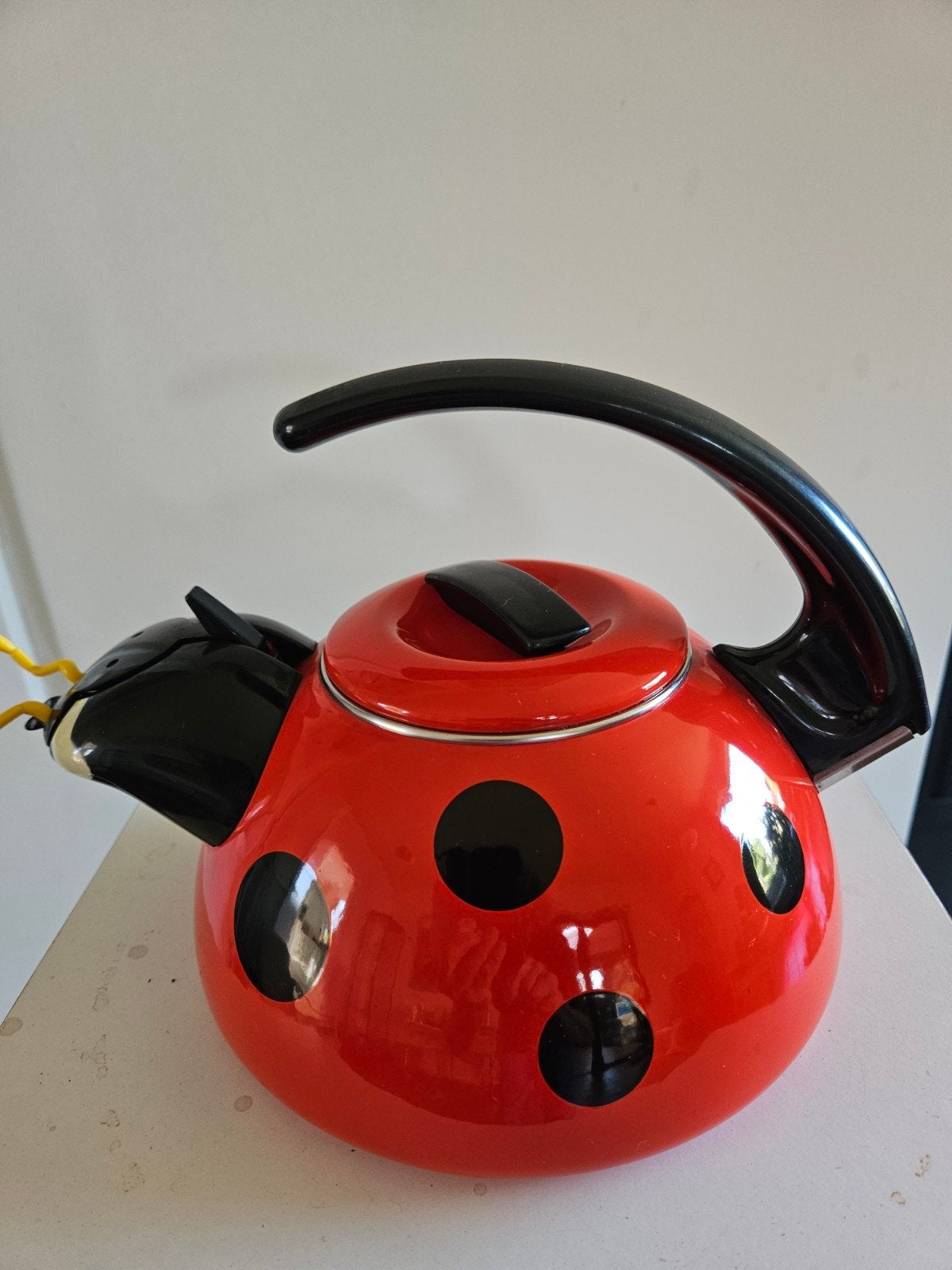 Fluitketel lieveheersbeestje, Theepot/fluitketel, Gebruikt, Ophalen of Verzenden, Metaal