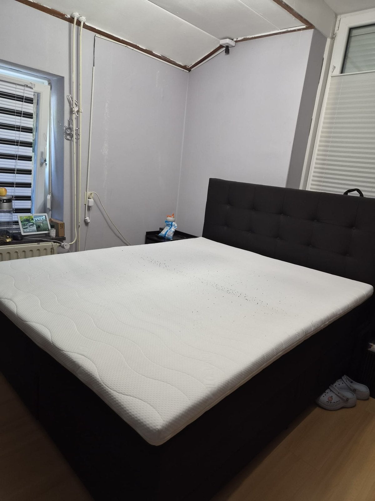 Elektrisch bed 160x200 - (let op beschrijving), Ophalen, Gebruikt, Zwart, Tweepersoons