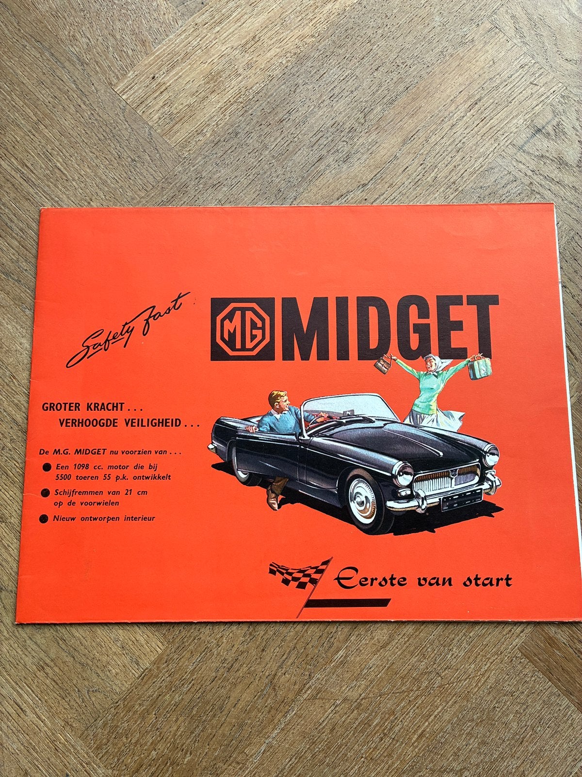 MG Midget brochure, Verzenden, Zo goed als nieuw, Overige merken