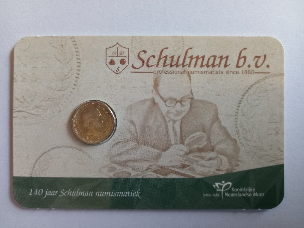 Schulman coincard 1850, Verzenden, Koning Willem III, 5 cent, Losse munt
