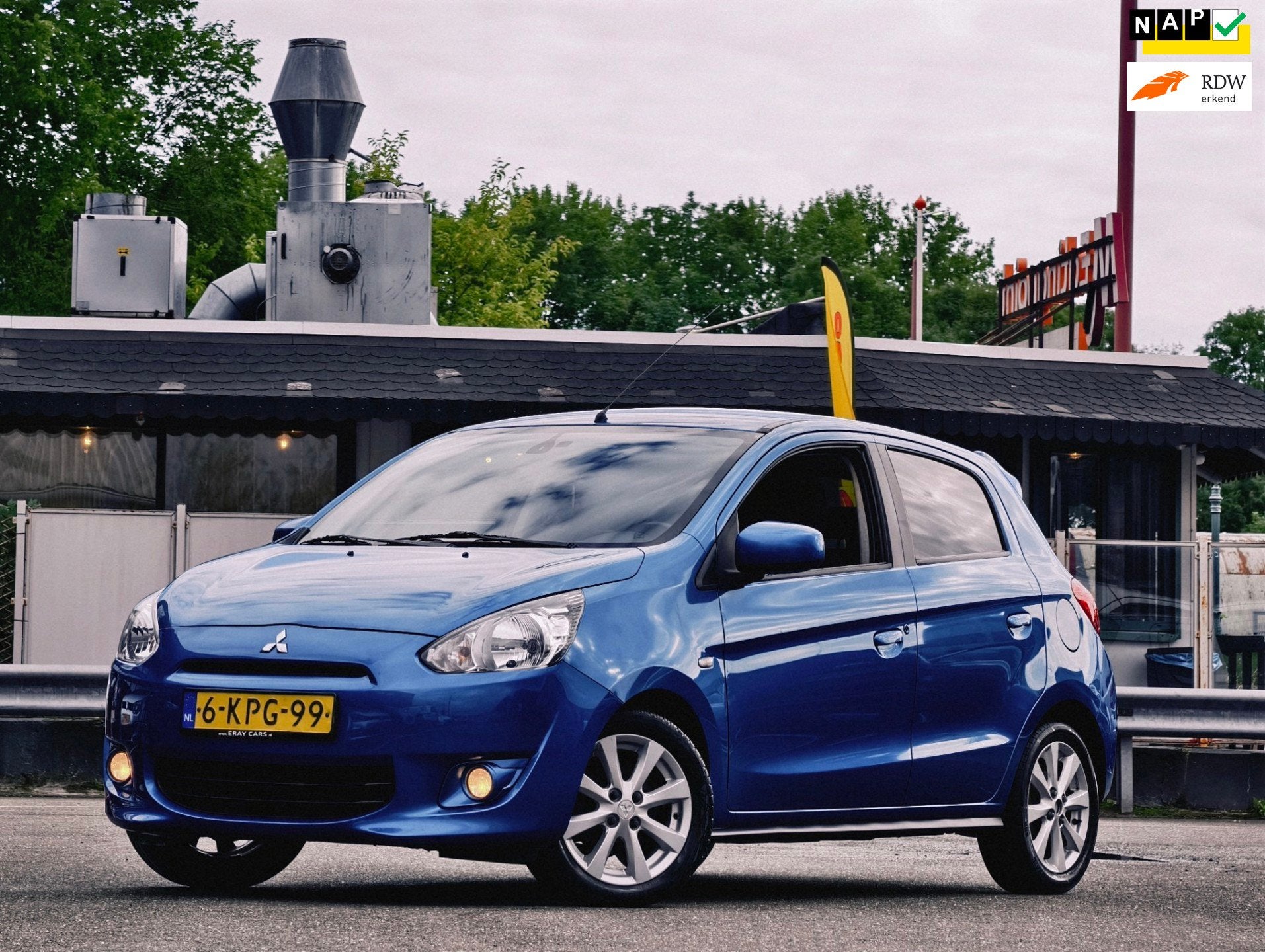 Mitsubishi Space Star 1.2 Intense+ // LM VELGEN / AIRCO / 59, Auto's, Voorwielaandrijving, Euro 5, Stof, Gebruikt