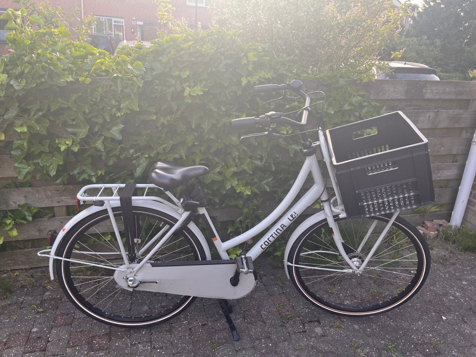 CORTINA U4 transport Smooth Grey Matt stadsfiets, Fietsen en Brommers, 50 tot 53 cm, Ophalen, Zo goed als nieuw, Versnellingen