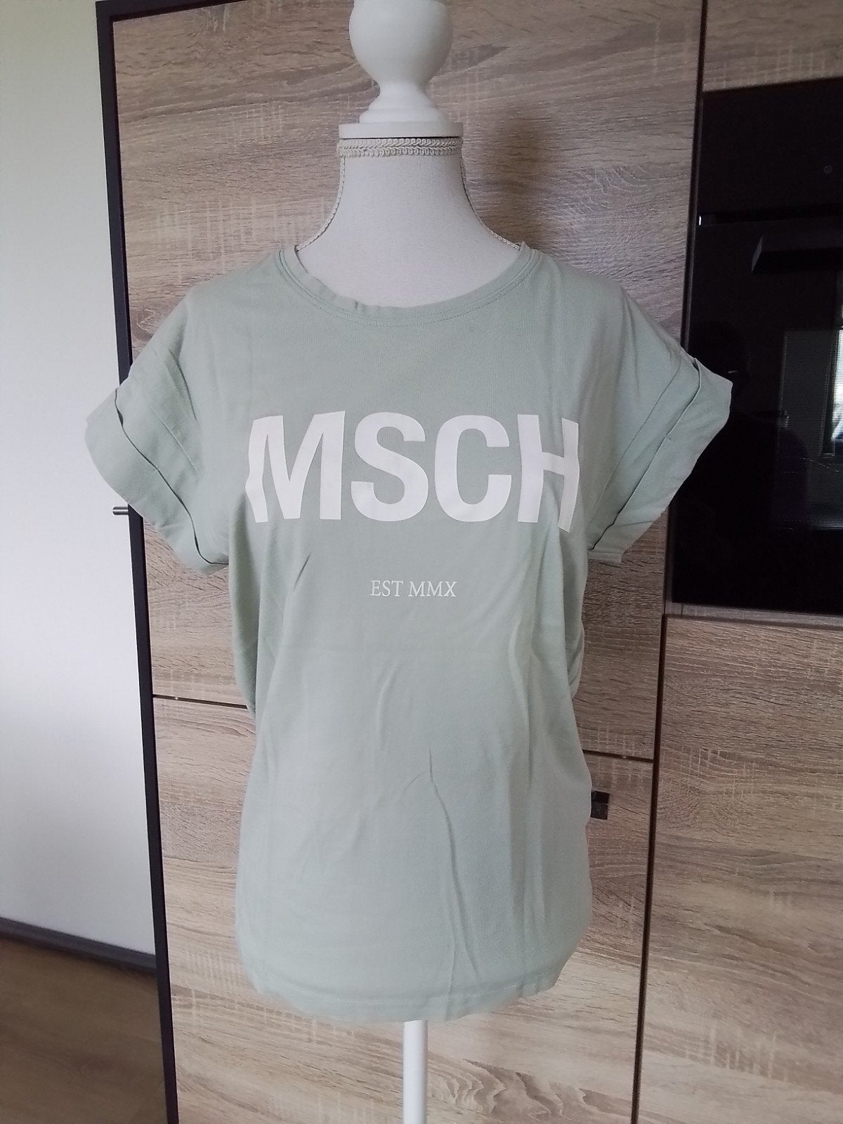 groen shirt MSCH mt XS, Kleding | Dames, T-shirts, Msch Copenhagen, Ophalen of Verzenden, Zo goed als nieuw, Korte mouw