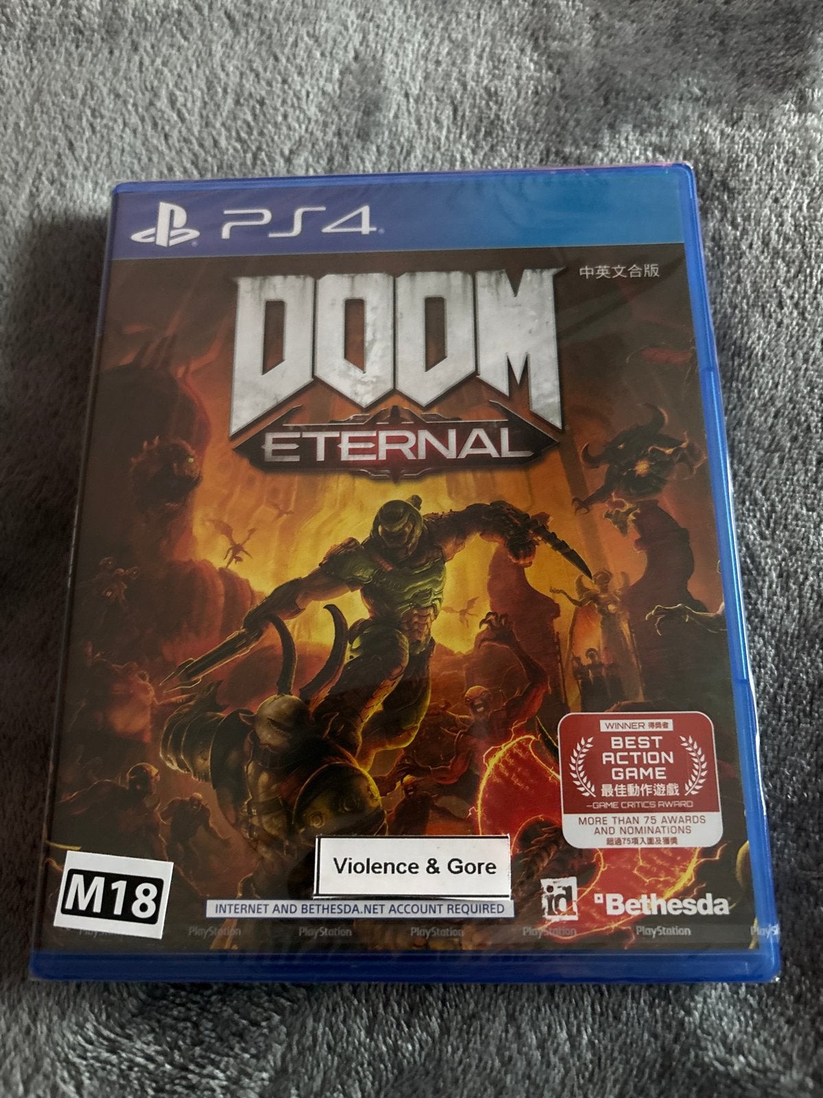 Doom Eternal PS4 - Nieuw in verpakking, Online, Vanaf 18 jaar, Shooter, 1 speler