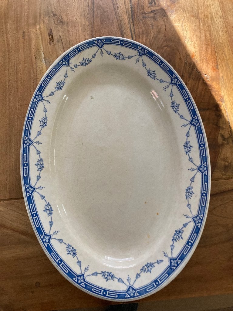 dekschaal blauw-wit Petrus Regout, Huis en Inrichting, Overige merken, Klassiek, Ophalen of Verzenden, Aardewerk