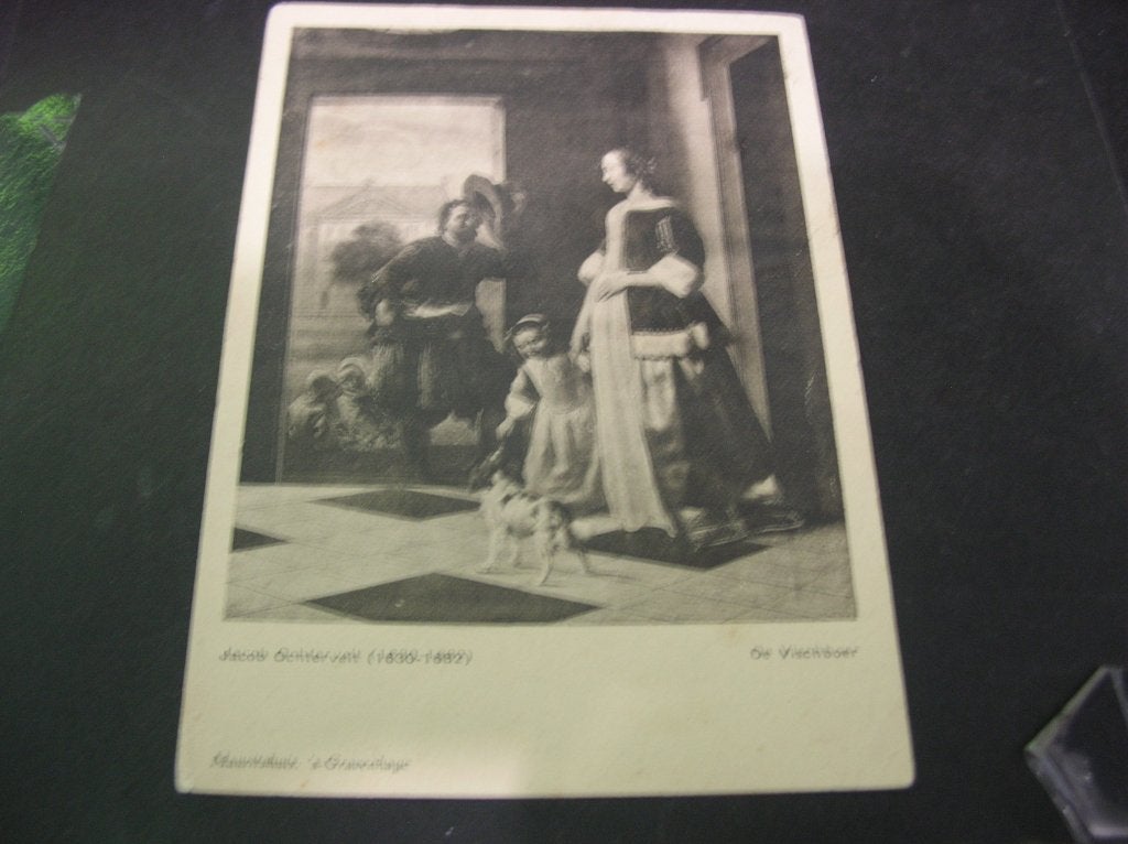 Voor het Kind ansichtkaart 1929 de vischboer, Verzamelen, Ansichtkaarten | Themakaarten, Verzenden, 1920 tot 1940, Gelopen, Kinderen