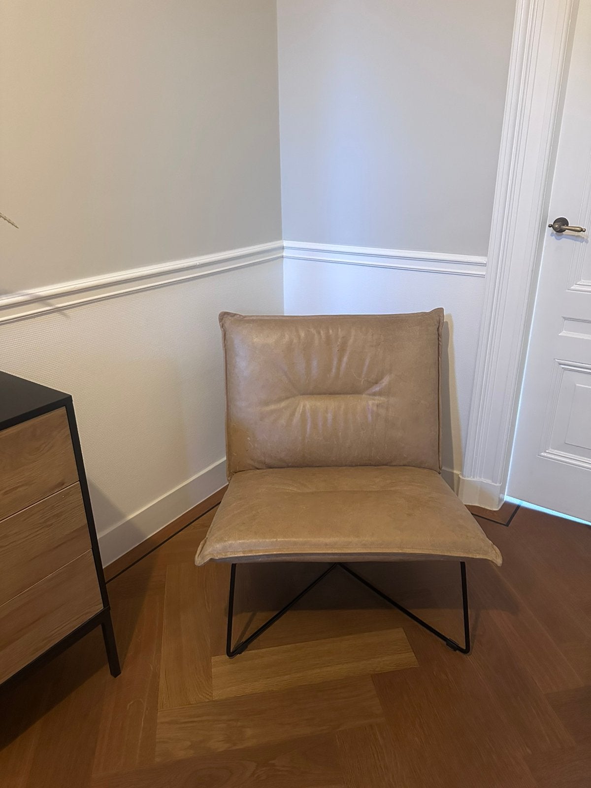 Leten fauteuils van Goossens, Huis en Inrichting, Ophalen, Gebruikt, Leer, 75 tot 100 cm