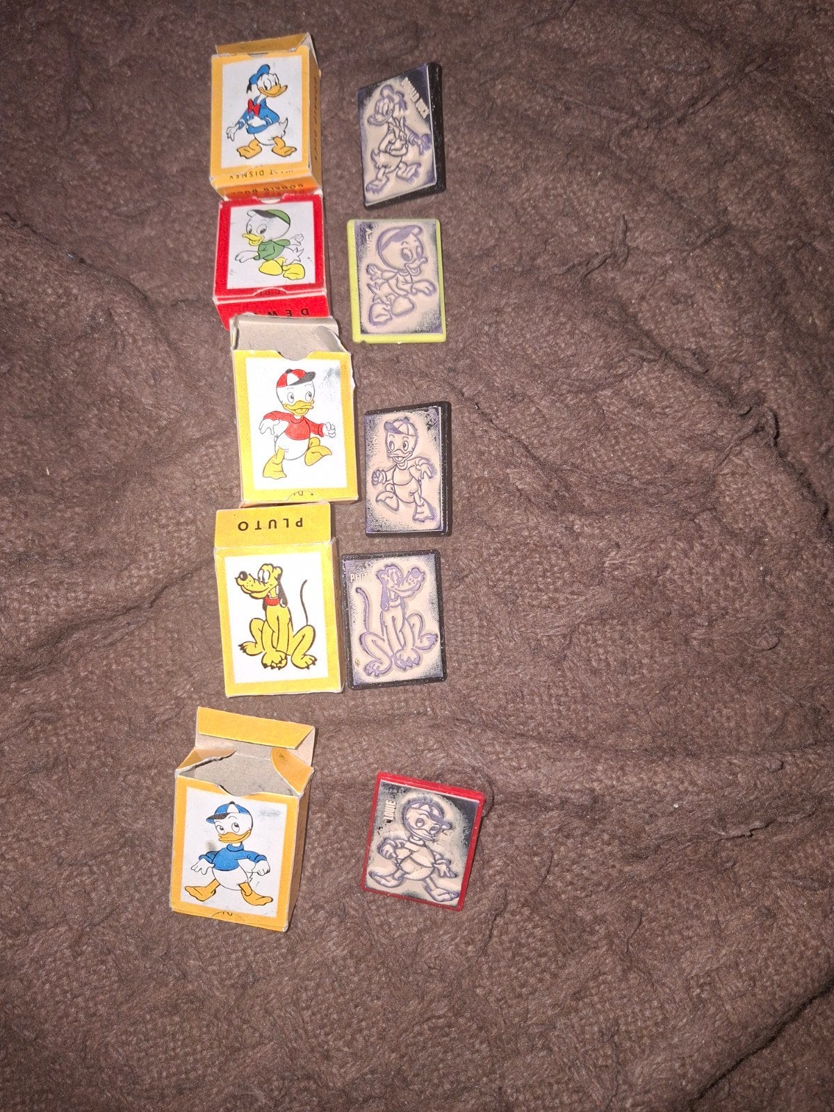 vintage Disney wdp stempels, Ophalen of Verzenden, Overige figuren, Beeldje of Figuurtje