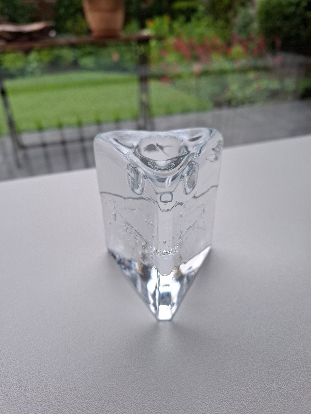 Iittala Arkipelago ice glass kandelaar, transparant, gaaf, Overige materialen, Ophalen of Verzenden, Zo goed als nieuw, Kandelaar