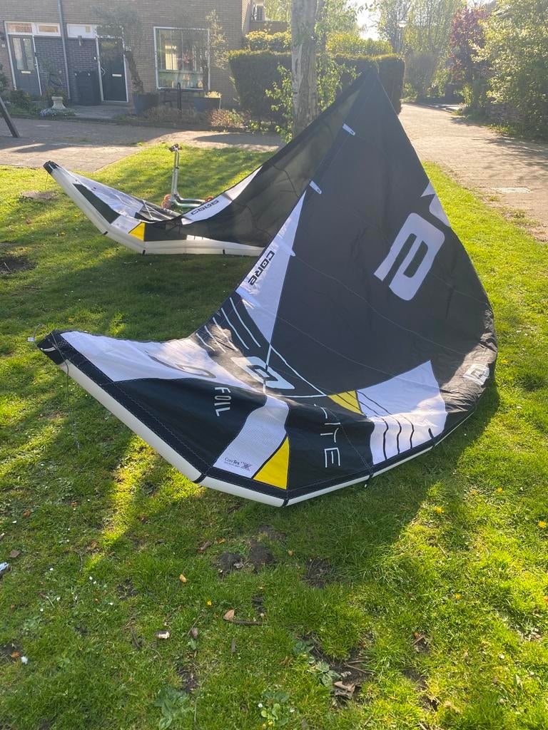 Core X-Lite 9m2 Foil Kite - Zo goed als nieuw, Watersport en Boten, Kitesurfen, 9 m², Foil, Ophalen of Verzenden, Zo goed als nieuw