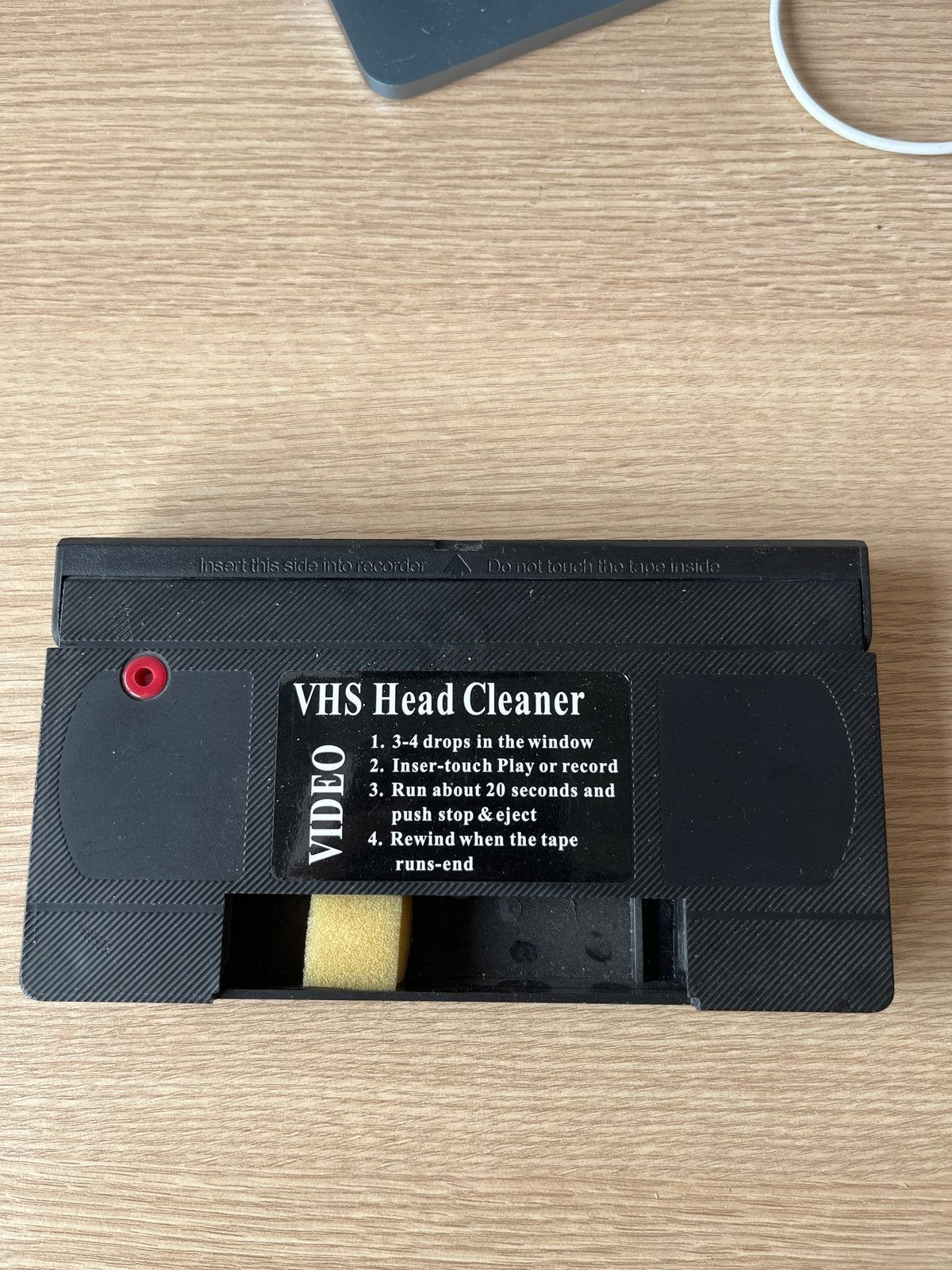 VHS Head Cleaner - Functioneel (zonder vloeistof), Cd's en Dvd's, Gebruikt, Alle leeftijden, Overige soorten, Ophalen of Verzenden