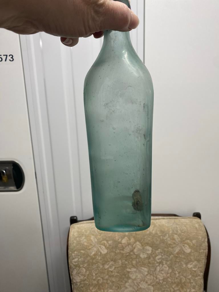 Diverse oude flessen: glas en aardewerk, Antiek en Kunst, Ophalen