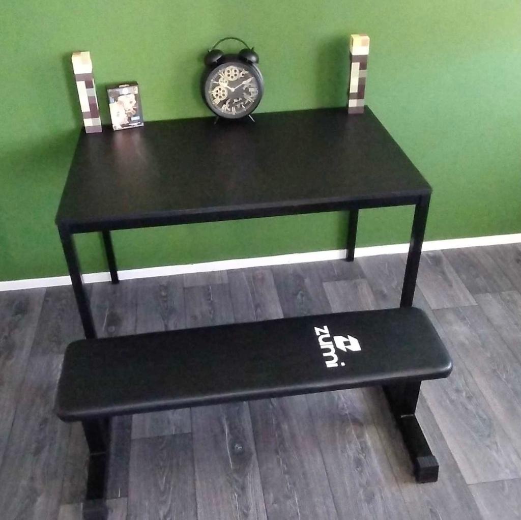 Bureau, Huis en Inrichting, Bureaus, Nieuw, Computerbureau, IKEA, Industrieel, Metaal, Zwart, Ophalen