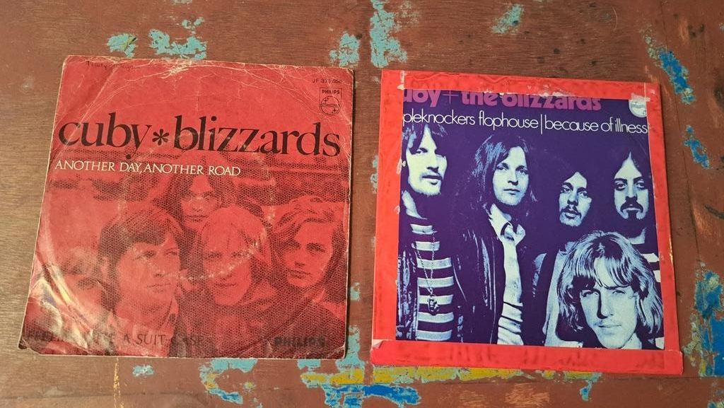 2 singles Cuby & The Blizzards (vinyl 7"), Ophalen of Verzenden, Zo goed als nieuw, Overige formaten