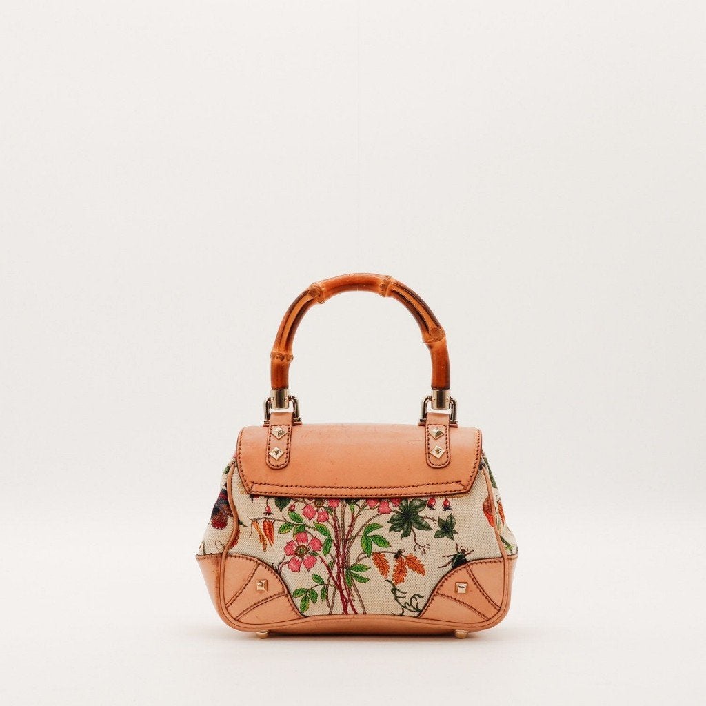 Gucci 1947 Flora handtas, Verzenden, Gebruikt, Zwart, Handtas