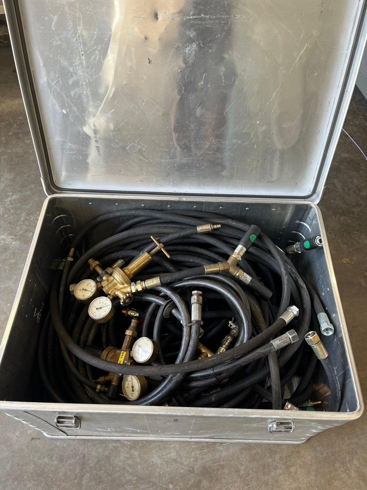 Drukluchtslangen set voor slagmoersleutels/compressor, Ophalen, Gebruikt